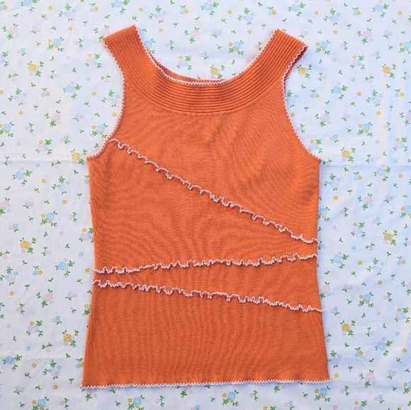 Y2K Orange Tank - Picture 2 of 6
